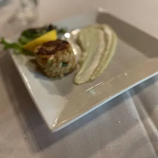 Crab cake appetizer