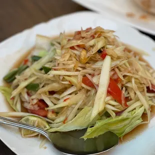 a plate of salad