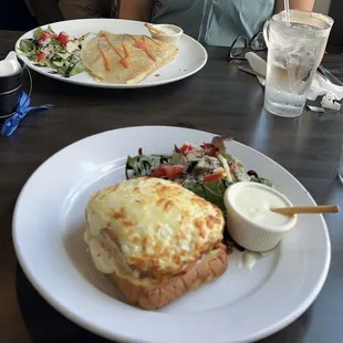 Nordic Salmon Crepe and Croque Monsieur