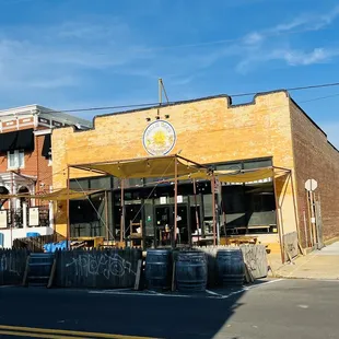 the outside of the building