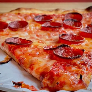 Pepperoni slice. $4.50 + tip. Pizza ftw