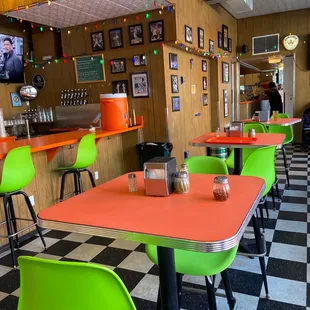 tables and chairs