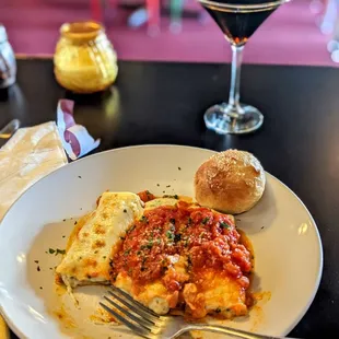 Delicious Manicotti and a Chocolate Martini