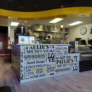 Front desk at the restaurant