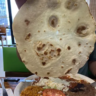 Big ol tortillas