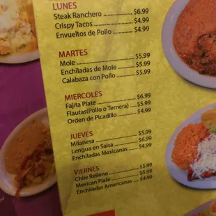 Daily lunch specials!