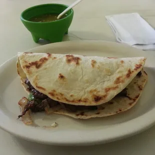 Super beef fajita taco