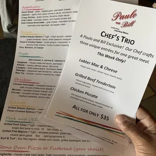 3 menus!!