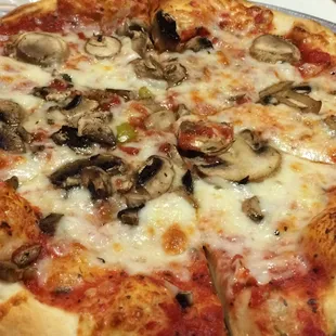 Mushroom pizza! Yummy!!!
