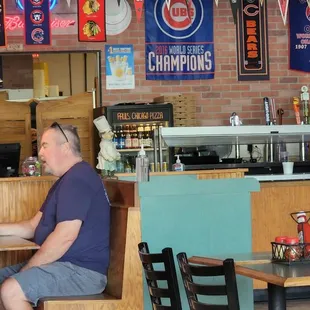 a man sitting at a table