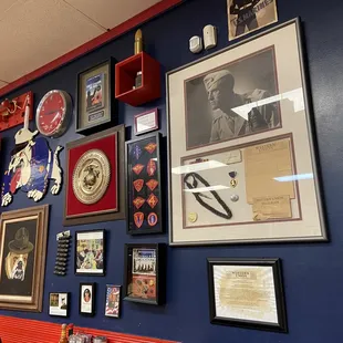 Inside - wall memorabilia