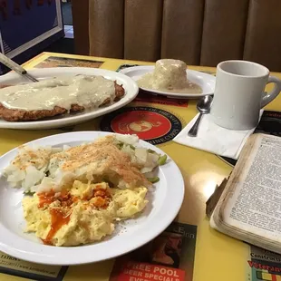 Country Fried Steak &amp; Eggs