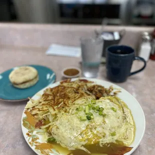 Green Enchilada Omelette