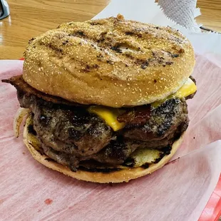 Double Decker Burger.