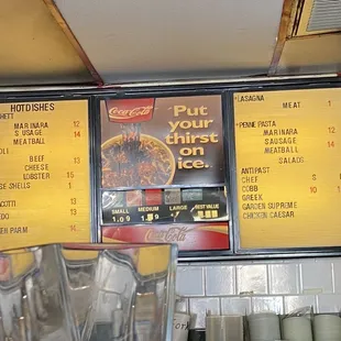 Menu as of January 2024