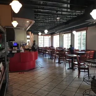 the inside of the restaurant