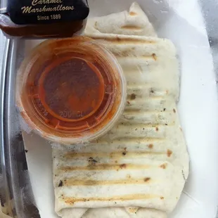 Black bean burrito (ask them to warm it up - sauce on the side) &amp; a Modjeska for dessert! Mmmmmm!