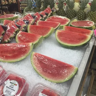 Fresh watermelon and Pineapple