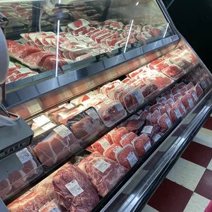 Fully stocked butcher at Paul's