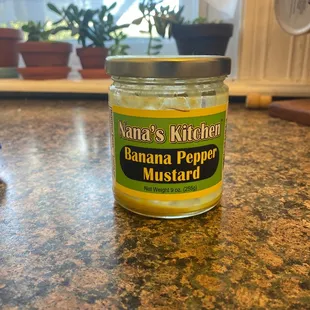 Banana Pepper Mustard found at Paul's Fruit Market - my newest obsession.