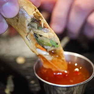 spring rolls (not gluten-free)