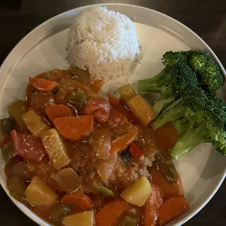 Thai Sweet and Sour Shrimp Lunch