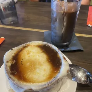 Fresh Onion Soup Lunch