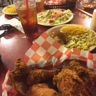 Look at all that food. That is just part of one meal.