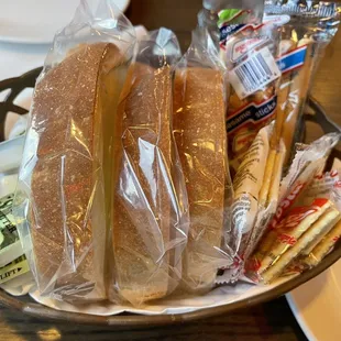This is a bread basket. They used to have these in restaurants all over the place until 2020. And, they still have them here.