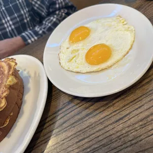 Side of sunny side up eggs
