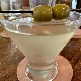 Bartender Red makes a great martini.