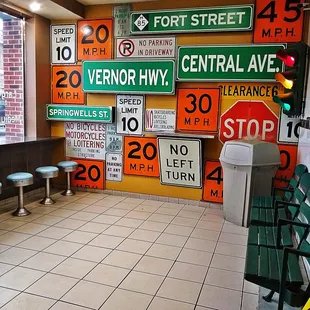 a variety of street signs