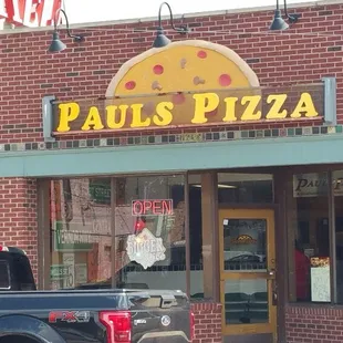 New exterior metallic sign