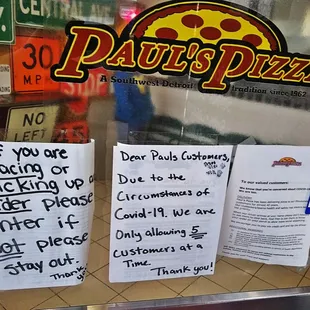 Stay the Funk Out if you not picking up or placing order.