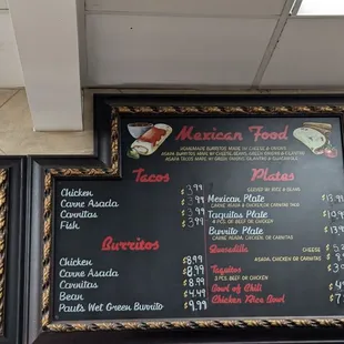 menu, pizza