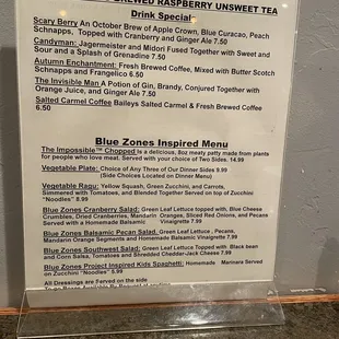 the menu