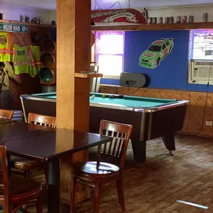 a pool table and pool tables