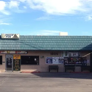the front of the restaurant