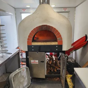 The wood fired Rustic Oven.