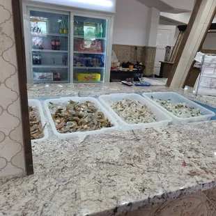 Fresh seafood