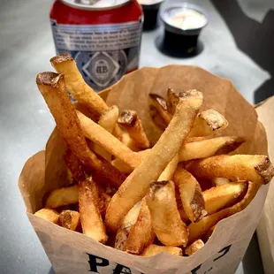 Fresh fries with several dipping options!