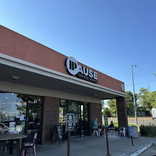outside