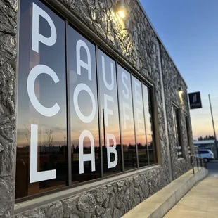 reflection of sunset in window