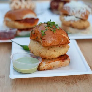 a variety of appetizers