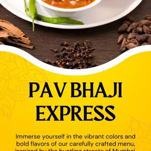 Welcome to PAV BHAJI express come &amp; Enjoy Mumbai street food on Austin Street