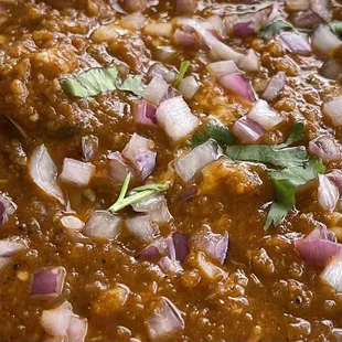 Pav bhaji in Amul butter! We love it.