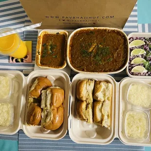 Cheese Pav Bhaaji - togo eco friendly boxes