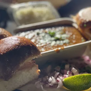 Cheese Pav Bhaji - Amul Cheese