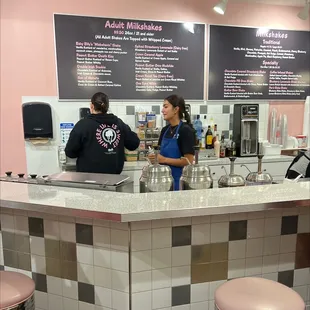 Menu Adult Milkshakes