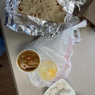 Dal curry and order of nan